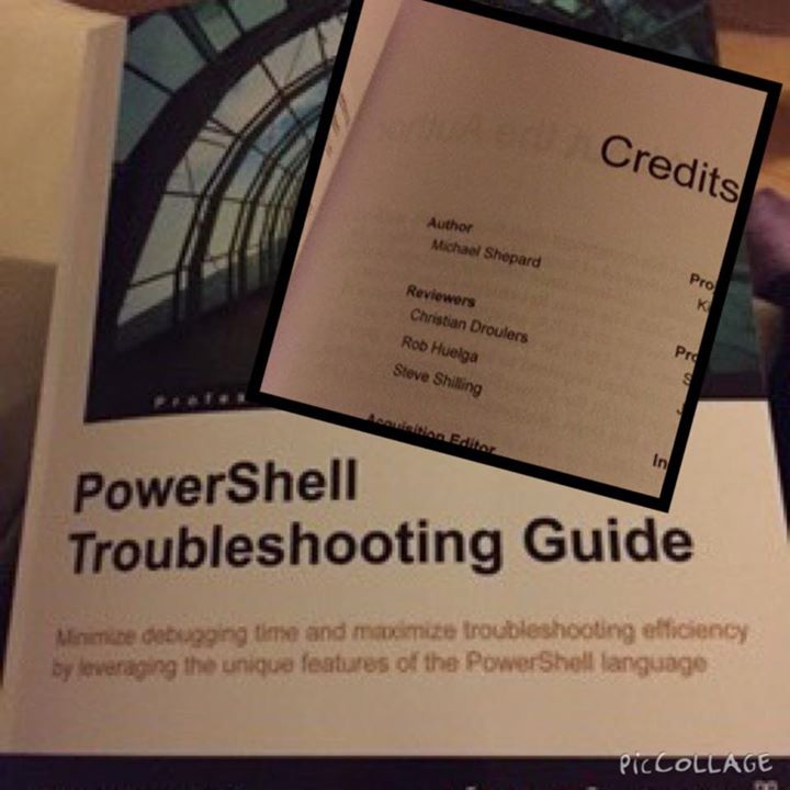 The book cover and my name